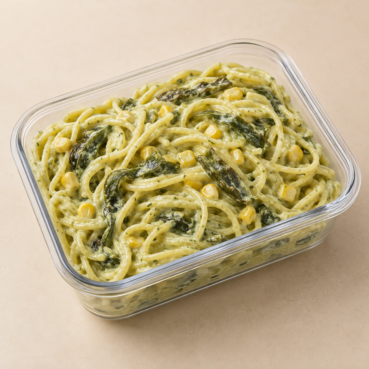 Espagueti al poblano